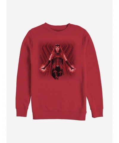 Marvel WandaVision Powerful Scarlet Witch Crew Sweatshirt $10.63 Sweatshirts