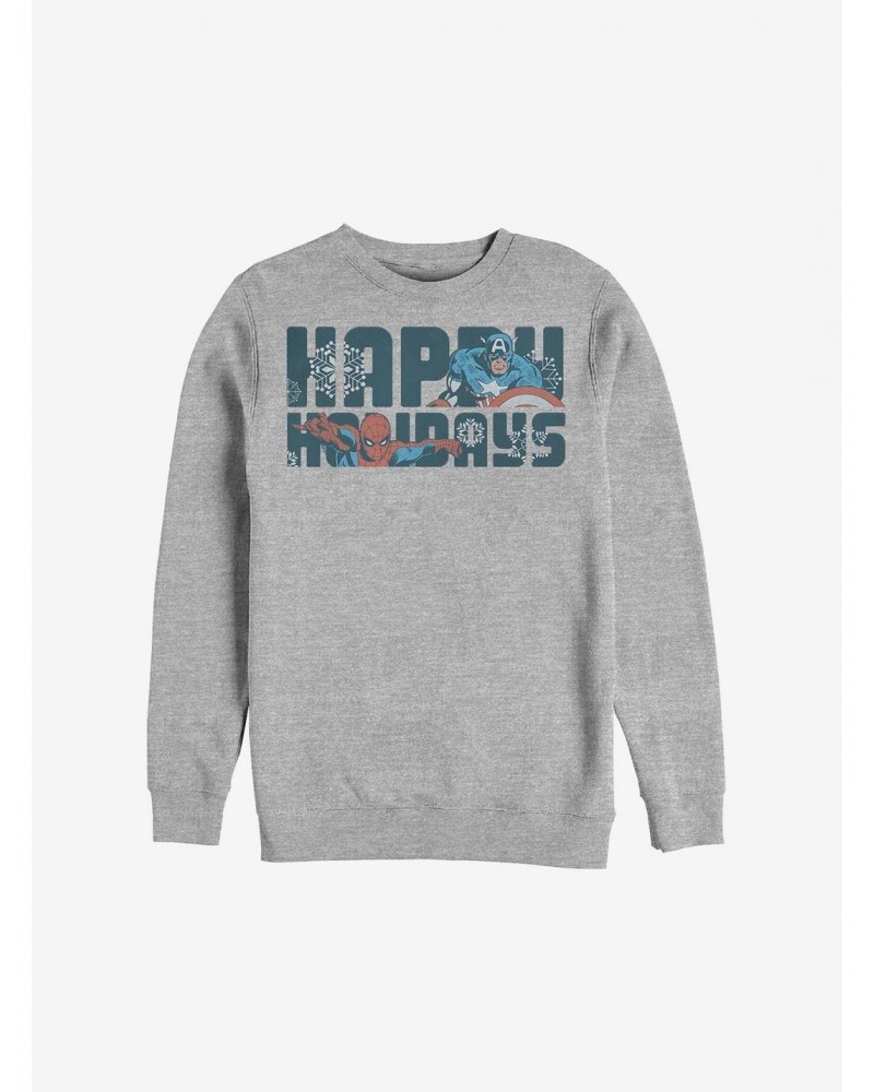 Marvel Avengers Happiest Of Holidays Sweatshirt $10.33 Sweatshirts