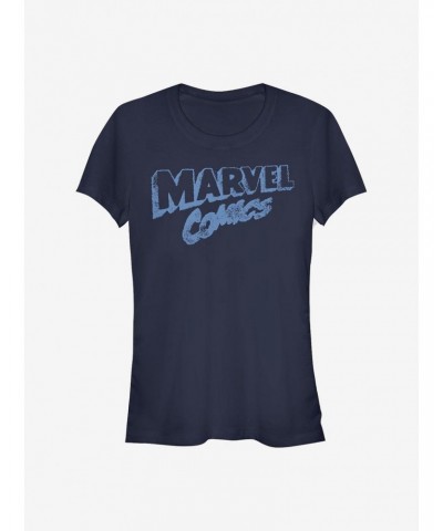 Marvel Retro Comics Logo Girls T-Shirt $6.18 T-Shirts