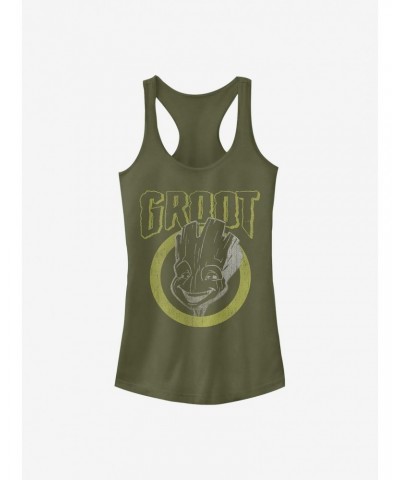 Marvel Guardians Of The Galaxy Grunge Groot Girls Tank $5.98 Tanks