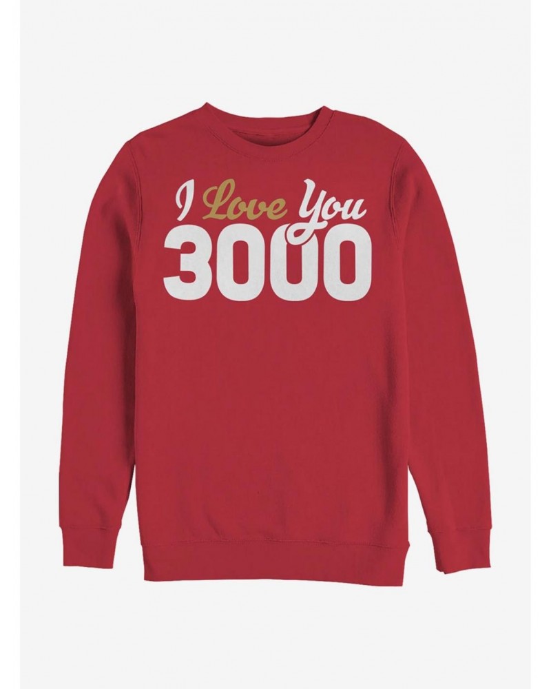 Marvel Avengers I Love You 3000 Loves Crew Sweatshirt $14.76 Sweatshirts