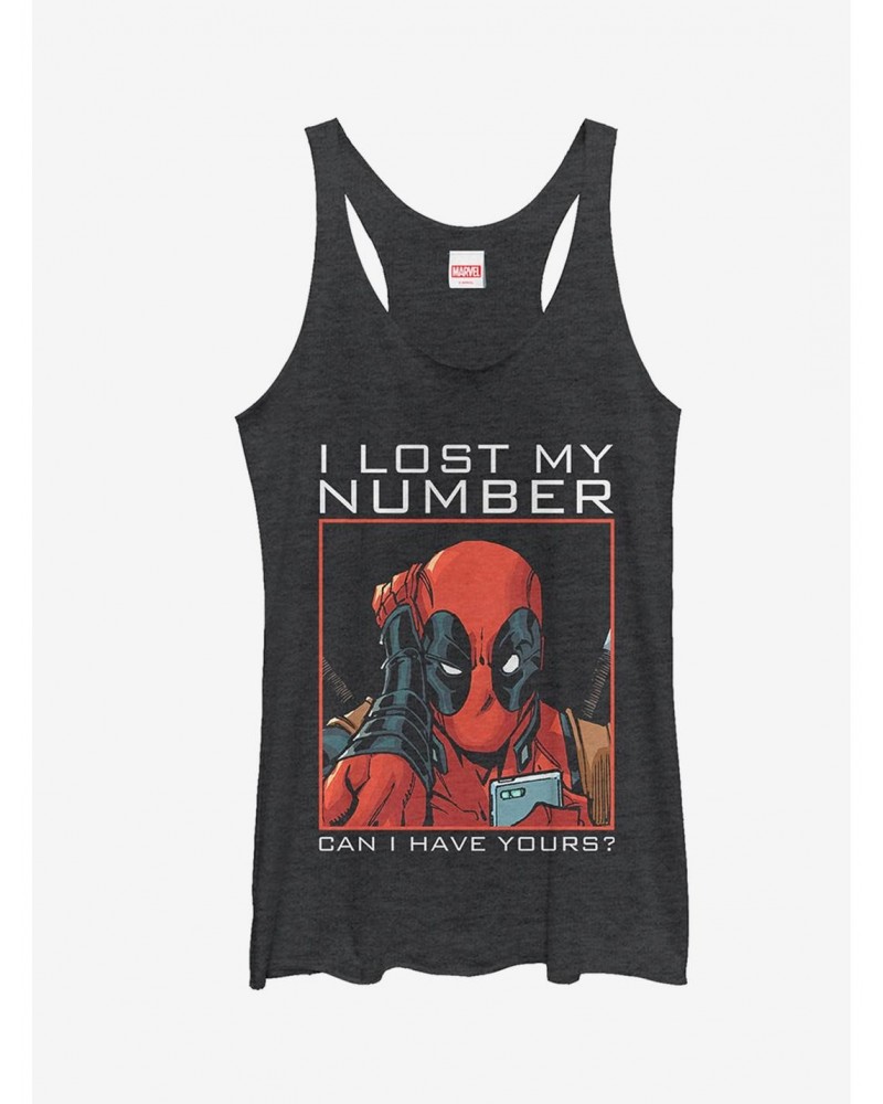 Marvel Deadpool Wants Your Number Girls Tank $6.22 Tanks