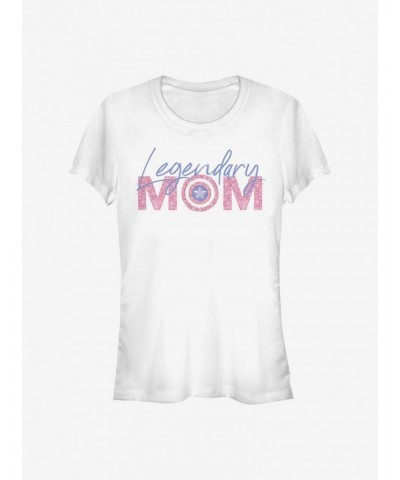 Marvel Captain America Legendary Mom Flowers Girls T-Shirt $9.16 T-Shirts