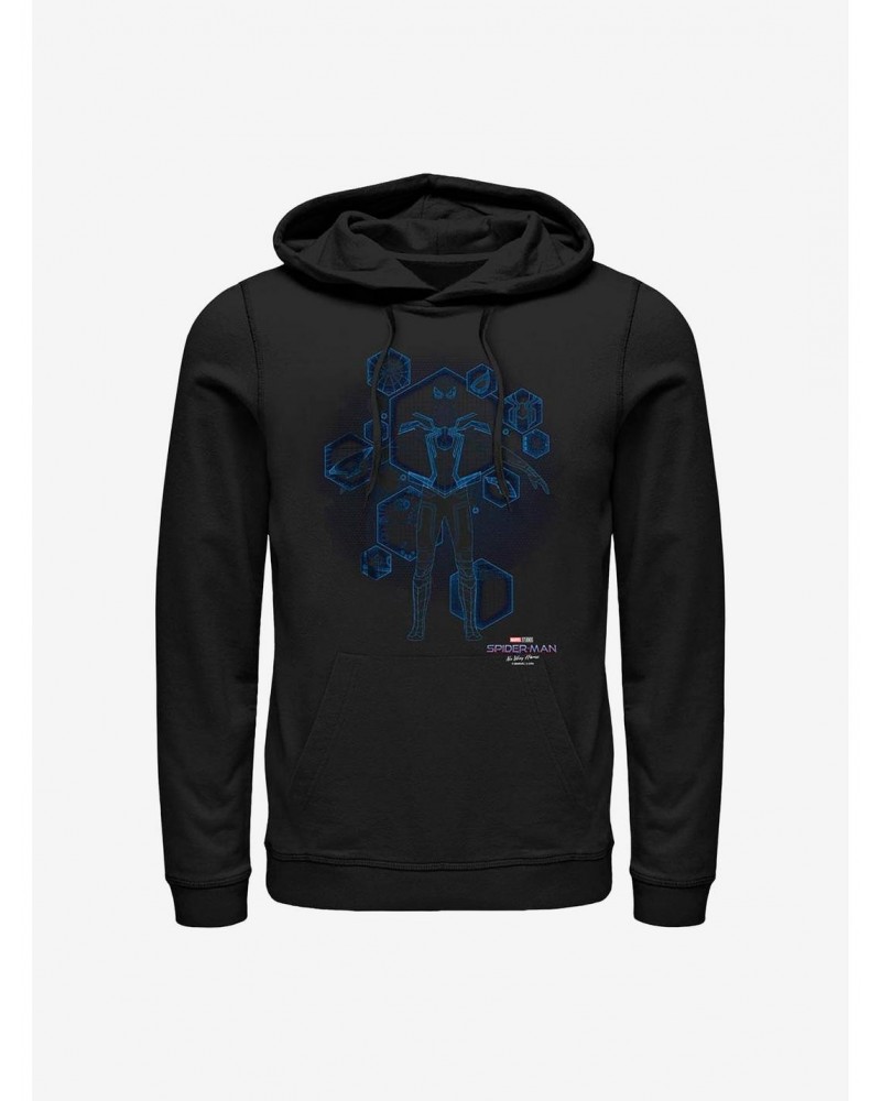 Marvel Spider-Man Blue Print Ready Hoodie $14.37 Hoodies