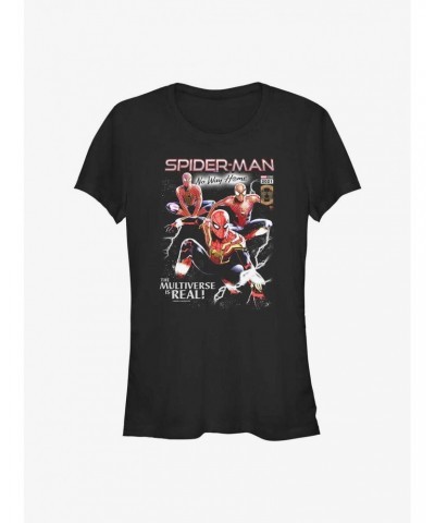 Marvel Spider-Man: No Way Home The Multiverse Is Real Girls T-Shirt $7.57 T-Shirts