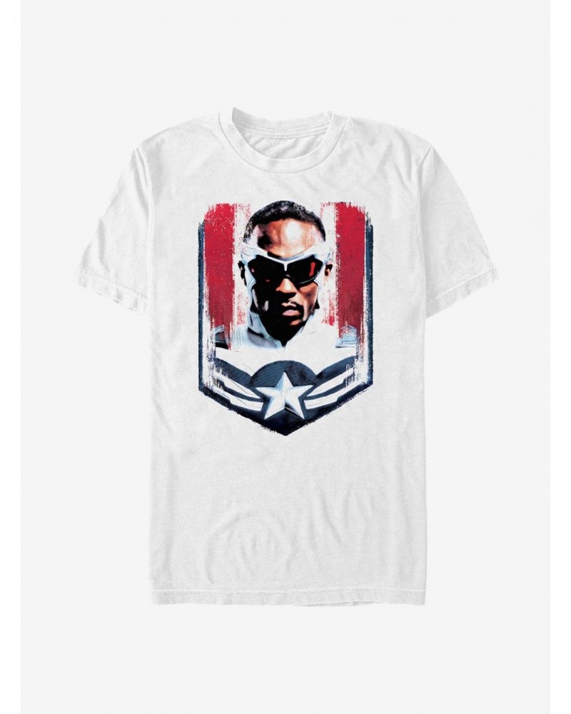 Marvel The Falcon And The Winter Soldier Sam Wilson Captain America Frame T-Shirt $7.84 T-Shirts