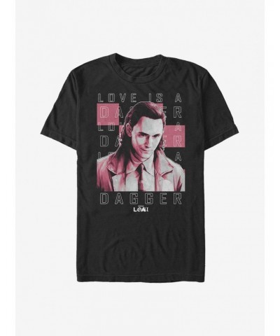 Marvel Loki Love Is A Dagger T-Shirt $8.99 T-Shirts