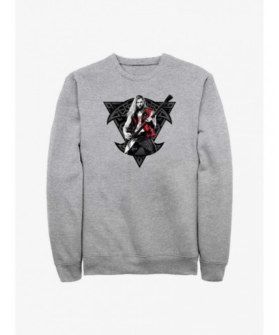 Marvel Thor: Love And Thunder Rocker Viking Thor Sweatshirt $12.99 Sweatshirts