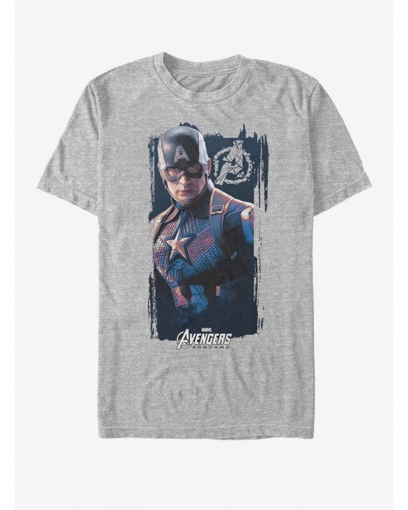 Marvel Avengers: Endgame Captain America Banner T-Shirt $9.18 T-Shirts