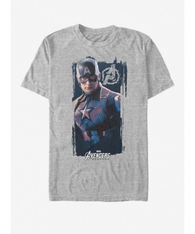 Marvel Avengers: Endgame Captain America Banner T-Shirt $9.18 T-Shirts