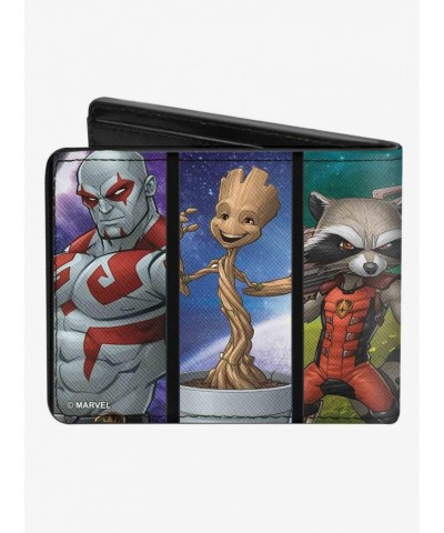 Marvel Guardians of The Galaxy 5 Character Pose Panels Bifold Wallet $6.90 Wallets