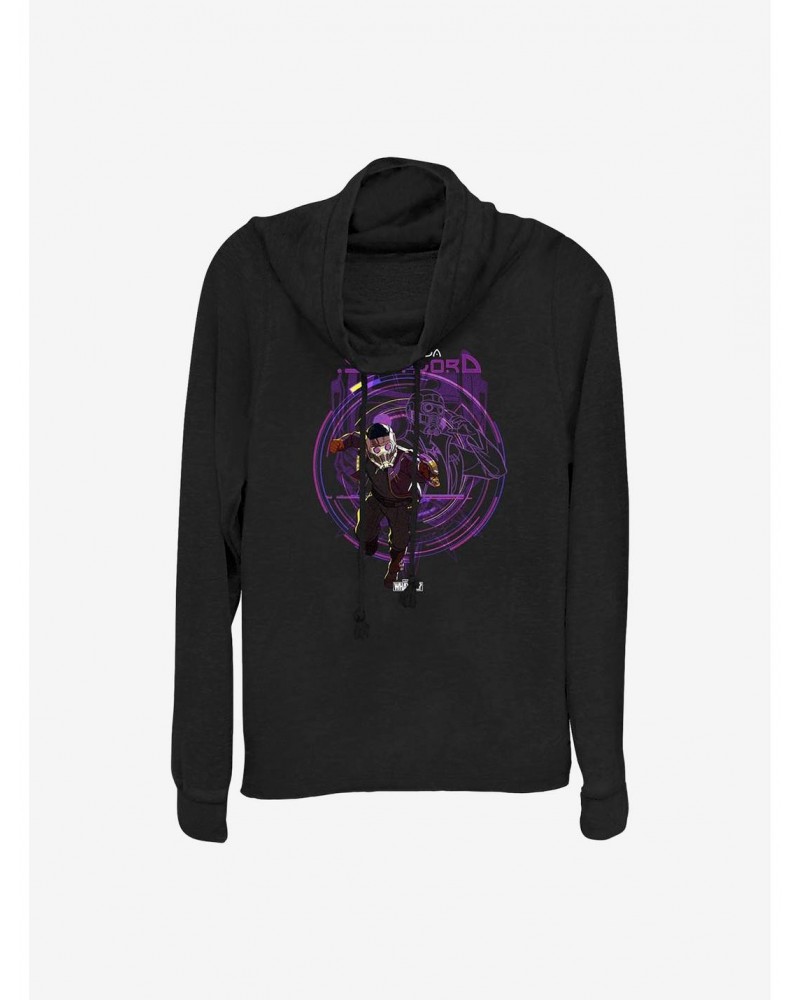 Marvel What If...? T'Challa Star-Lord Cowlneck Long-Sleeve Girls Top $17.60 Tops