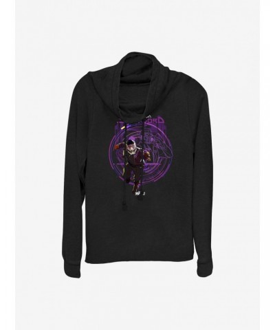 Marvel What If...? T'Challa Star-Lord Cowlneck Long-Sleeve Girls Top $17.60 Tops