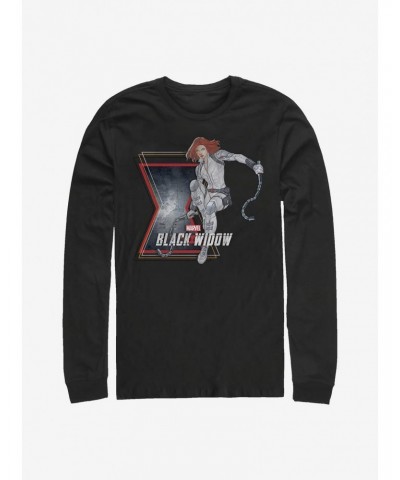 Marvel Black Widow Widow Stun Long-Sleeve T-Shirt $7.90 T-Shirts