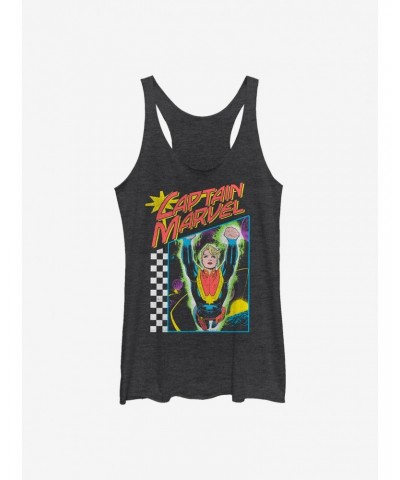 Marvel Captain Marvel Neon Pop Girls Tank $7.87 Tanks