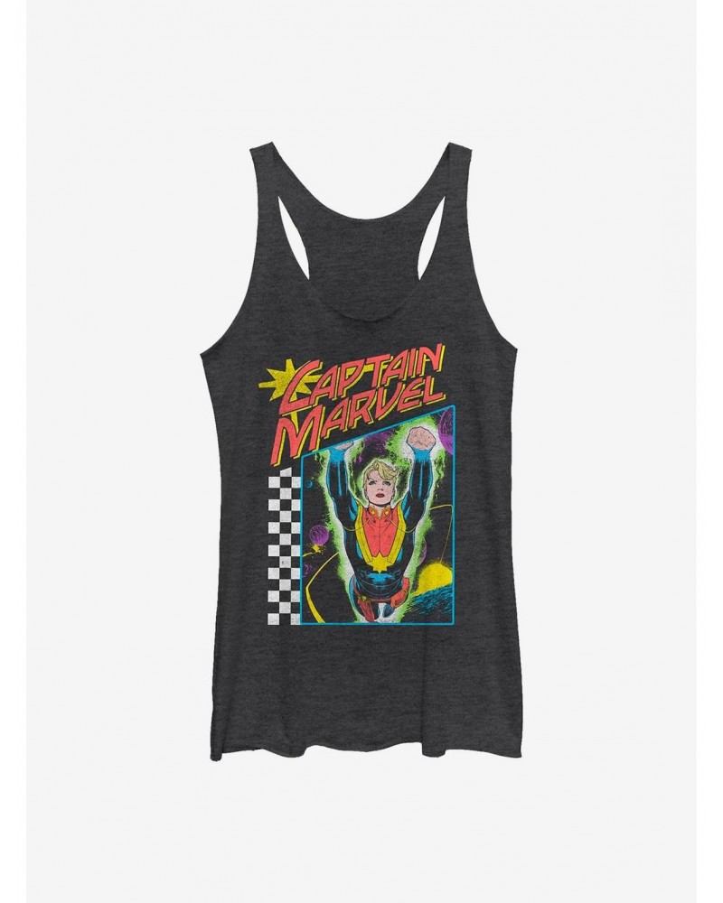 Marvel Captain Marvel Neon Pop Girls Tank $7.87 Tanks