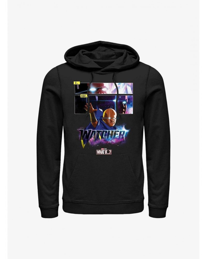 Marvel What If...? I Am The Watcher Panels Hoodie $10.78 Hoodies