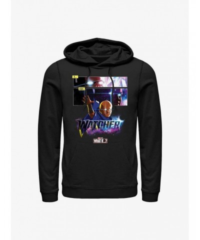 Marvel What If...? I Am The Watcher Panels Hoodie $10.78 Hoodies