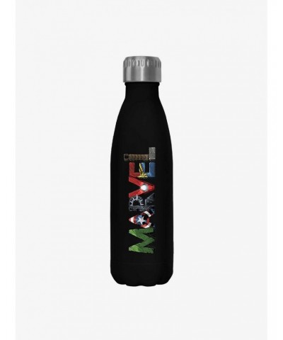 Marvel Hero Letters Stainless Steel Water Bottle $8.17 Water Bottles