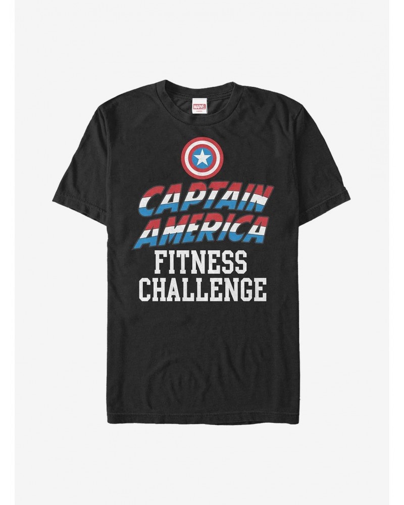 Marvel Captain America Challenge Accepted T-Shirt $6.69 T-Shirts