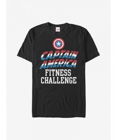 Marvel Captain America Challenge Accepted T-Shirt $6.69 T-Shirts