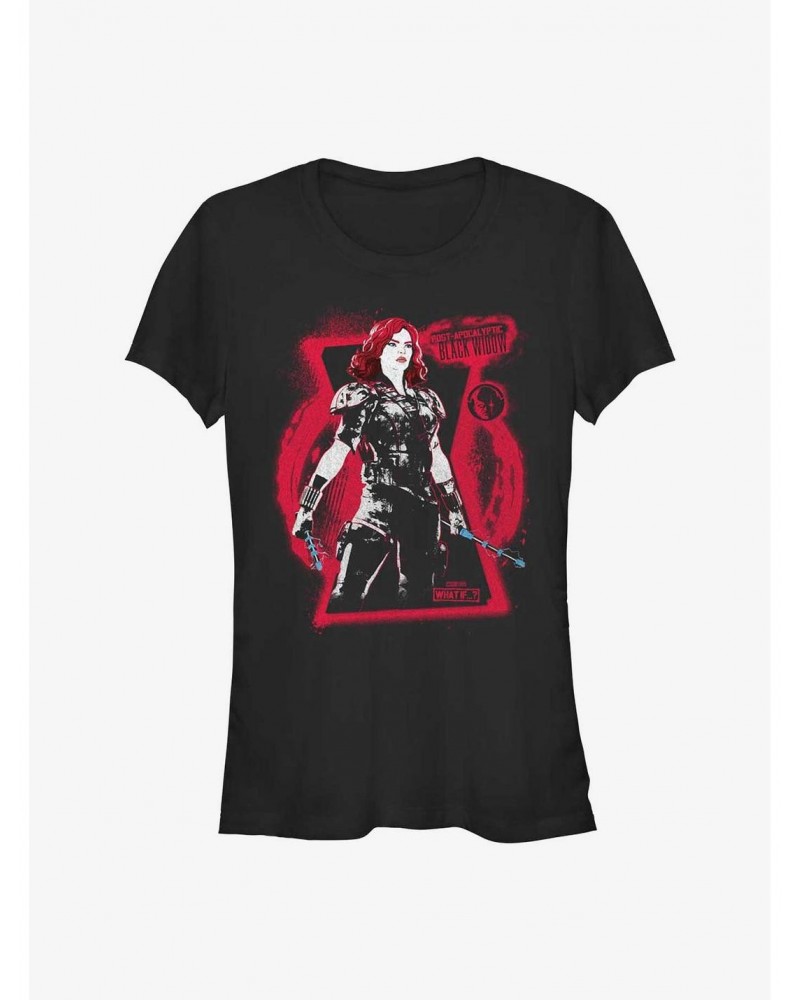 Marvel What If?? Black Widow Post Apocalypse Ready Girls T-Shirt $7.57 T-Shirts