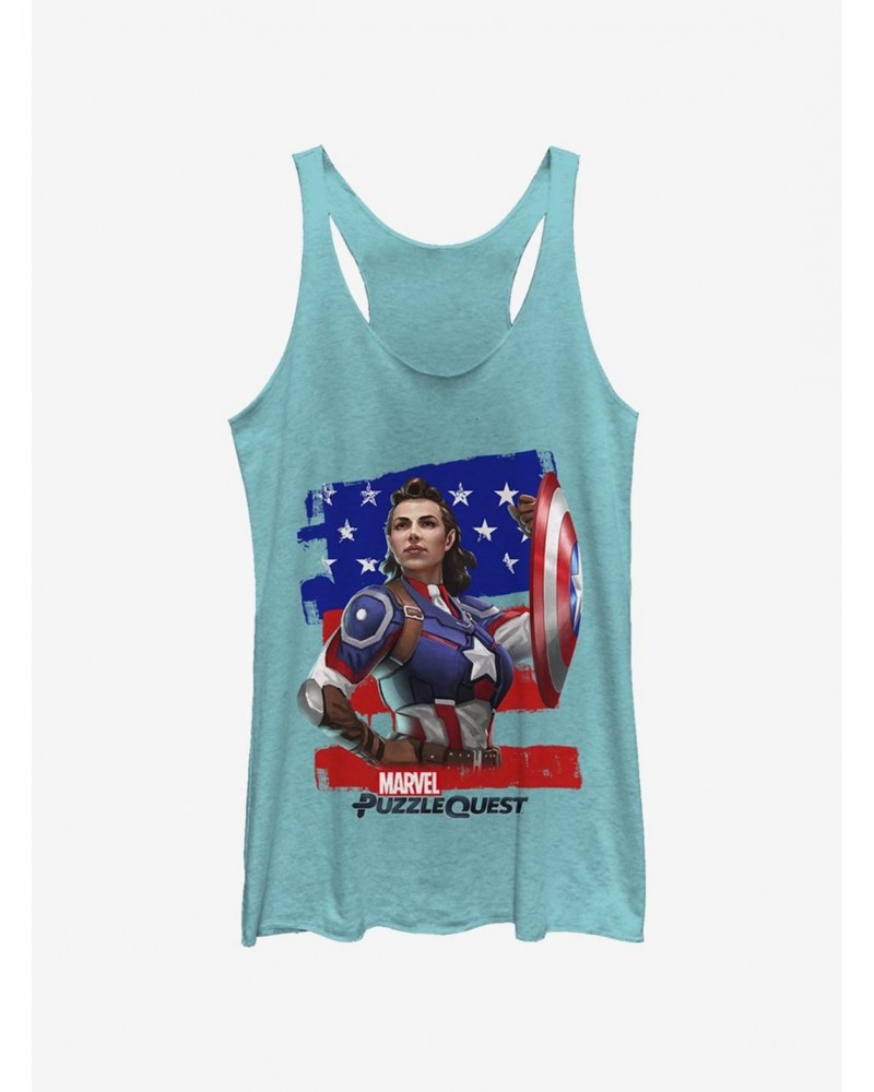 Marvel Captain America Hero Peggie Girls Tank $6.22 Tanks