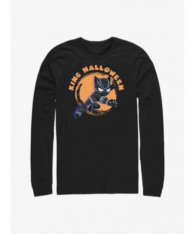 Marvel Black Panther King Halloween Long-Sleeve T-Shirt $10.26 T-Shirts