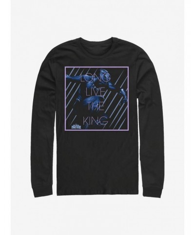 Marvel Black Panther Long Live The King Long-Sleeve T-Shirt $12.37 T-Shirts