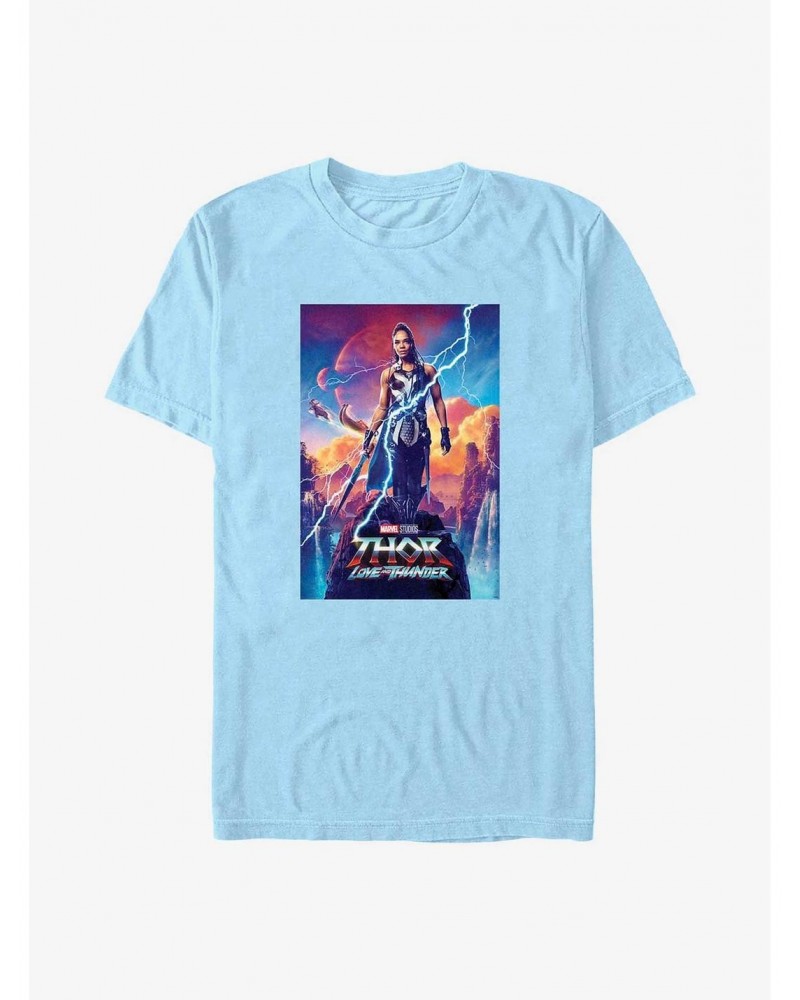 Marvel Thor: Love and Thunder Valkyrie Movie Poster T-Shirt $5.93 T-Shirts