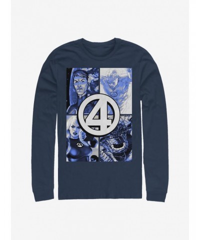 Marvel Fantastic Four Straight Boxes Long-Sleeve T-Shirt $11.05 T-Shirts