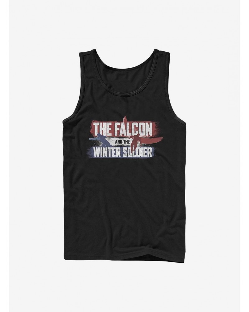 Marvel The Falcon And The Winter Soldier Spray Paint Logo Tank $8.76 Tanks