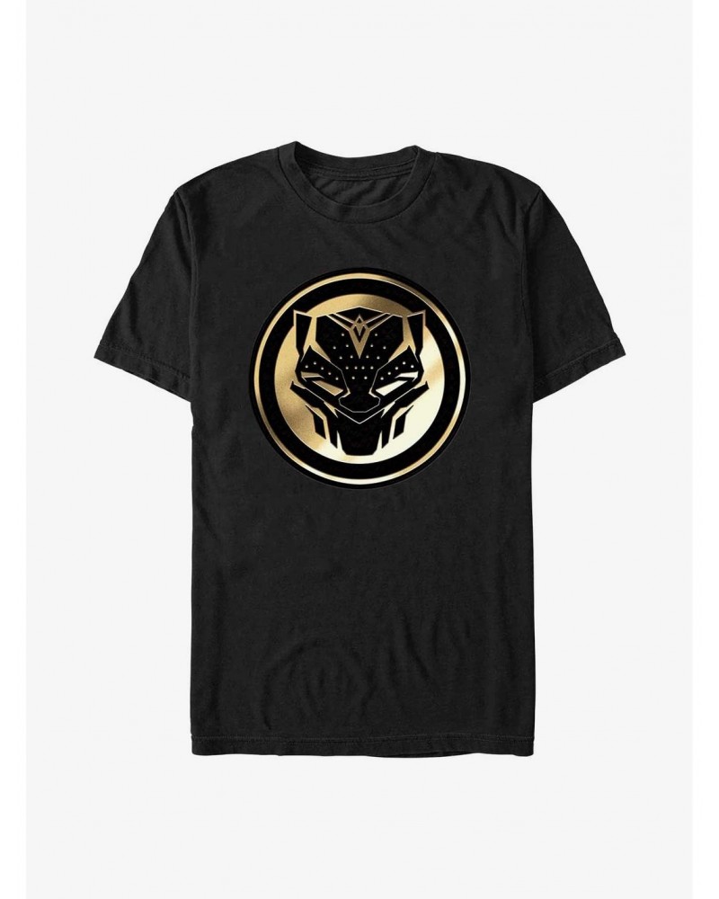 Marvel Black Panther: Wakanda Forever Golden Emblem T-Shirt $8.03 T-Shirts