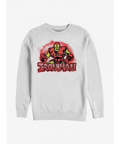 Marvel Iron Man Airbrushed Crew Sweatshirt $10.63 Sweatshirts