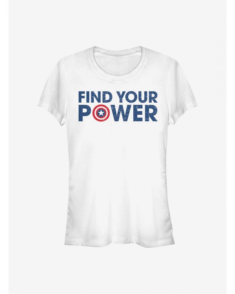 Marvel Captain America Shield Power Girls T-Shirt $8.96 T-Shirts