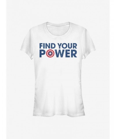 Marvel Captain America Shield Power Girls T-Shirt $8.96 T-Shirts