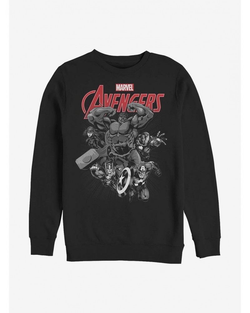 Marvel Avengers Team Crew Sweatshirt $9.45 Sweatshirts