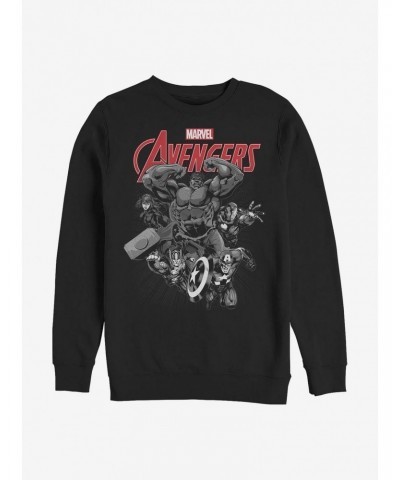 Marvel Avengers Team Crew Sweatshirt $9.45 Sweatshirts