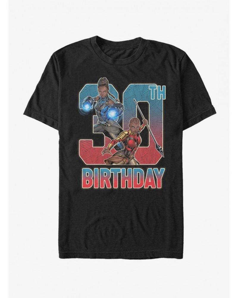 Marvel Black Panther Shuri Okoye 30th Birthday T-Shirt $6.50 T-Shirts